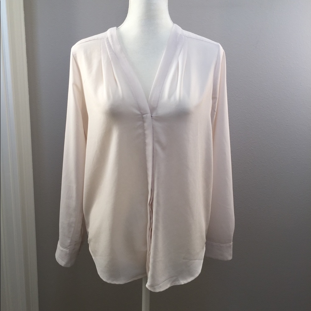 Forever 21 Comptemporary Top Blouse Shirt Ivory